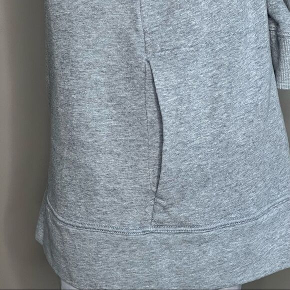UNDER ARMOUR Open Back Cowlneck Pullover Hoody Sweatshirt Tunic Heather Gray - Picture 7 of 10